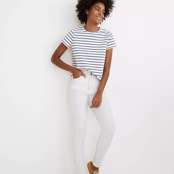 MADEWELL 10" High-Rise Skinny Jean White 29 - Picture 3 of 16